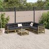 vidaXL Salon de jardin 7 pcs avec coussins bois de pin impr&eacute;gn&eacute;