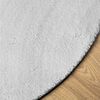 vidaXL Tapis HUARTE &agrave; poils courts doux et lavable gris &Oslash; 160 cm
