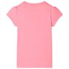 T-shirt pour enfants rose n&eacute;on 140