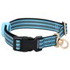 vidaXL Harnais pour chien avec laisse et collier r&eacute;glables bleu XL