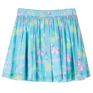vidaXL Jupe pliss&eacute;e pour enfants aqua clair 116