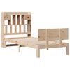vidaXL Lit biblioth&egrave;que sans matelas 75x190 cm bois de pin massif