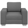 vidaXL Canap&eacute; 59cm Gris fonc&eacute; tissu