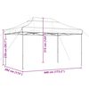 vidaXL Tente de r&eacute;ception pliable escamotable marron 440x292x315 cm