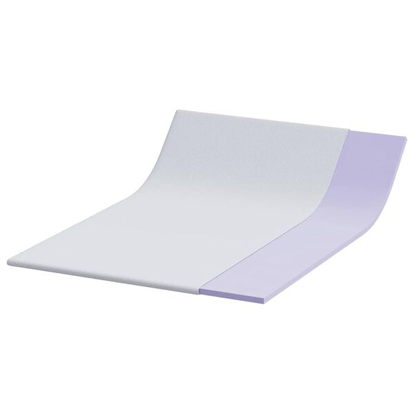 vidaXL Surmatelas Blanc 70 x 200 x 3.5 cm Tissu Jacquard