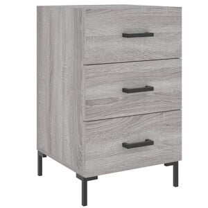 vidaXL Table de chevet sonoma gris 40x40x66 cm bois d'ing&eacute;nierie