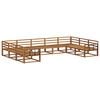 vidaXL Ensemble de canap&eacute;s d'ext&eacute;rieur 9 pcs Naturel