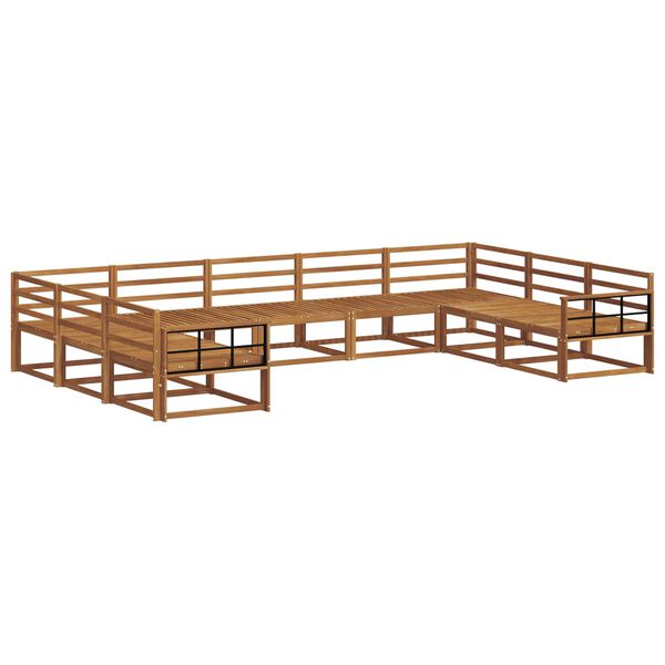 vidaXL Ensemble de canap&eacute;s d'ext&eacute;rieur 9 pcs Naturel