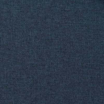 vidaXL Rideaux occultants aspect lin avec crochets 2pcs Bleu 140x225cm