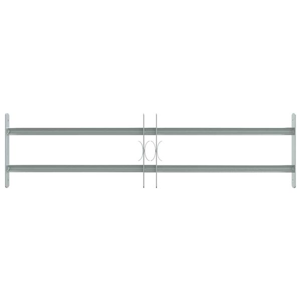 vidaXL Grille r&eacute;glable de s&eacute;curit&eacute; de fen&ecirc;tres et 2 barres 700-1050 mm