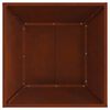 vidaXL Foyer de chemin&eacute;e Marron 60 x 60 x 35 cm Acier patin&eacute;