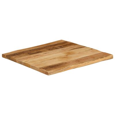 vidaXL Dessus de table bord vivant 60x60x2,5 cm bois de manguier brut