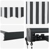 vidaXL Auvent r&eacute;tractable anthracite et blanc 4,5x3 m tissu/aluminium