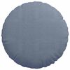 vidaXL Coussins de si&egrave;ge 2 pcs Bleu &Oslash; 60 cm Tissu en velours c&ocirc;tel&eacute;