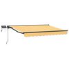vidaXL Cadre de store manuel avec LEDs Sable 5 &times; 3,5 m