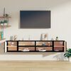 vidaXL Armoires murales 2 pcs Noir 80x30x30 cm Bois de pin massif