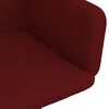 vidaXL Chaises &agrave; manger pivotantes lot de 4 Rouge bordeaux Velours