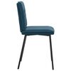 vidaXL Chaises &agrave; manger lot de 2 Bleu Velours
