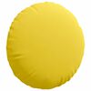 vidaXL Coussins de si&egrave;ge 2 pcs Jaune clair &Oslash;80 x 29 cm tissu