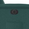 vidaXL Fauteuil inclinable &eacute;lectrique Vert fonc&eacute; Tissu