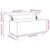 vidaXL Table basse Blanc 90x44,5x45 cm Bois d'ing&eacute;nierie