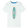T-shirt pour enfants avec manches courtes &eacute;cru 116