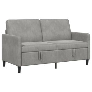 vidaXL Sofa avec rangement Gris clair 152 x 78 x 87 cm Polyester