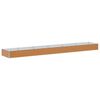 vidaXL Jardini&egrave;re sur&eacute;lev&eacute;e Marron Clair 582 x 100 x 36 cm