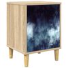vidaXL Table de chevet RAALTE Ch&ecirc;ne Sonoma 36 x 33 x 50 cm