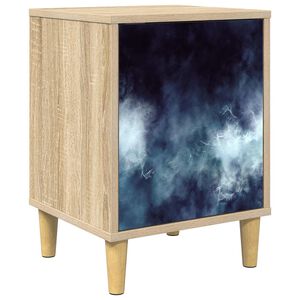 vidaXL Table de chevet RAALTE Ch&ecirc;ne Sonoma 36 x 33 x 50 cm