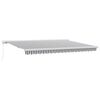 vidaXL Auvent r&eacute;tractable anthracite et blanc 4,5x3 m tissu/aluminium