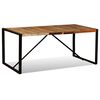 vidaXL Table à manger Bois de récupération massif 180 cm