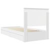 vidaXL Lit de Rangement Blanc 90 x 200 cm Bois d'ing&eacute;nierie