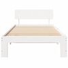 vidaXL Cadre de lit avec t&ecirc;te de lit Blanc 90 x 190 cm Pin massif