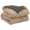 vidaXL Duvet complet toute l'ann&eacute;e Anthracite et Taupe 220 x 155 cm