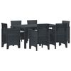 vidaXL Ensemble de salle &agrave; manger pour jardin 7 pc Anthracite