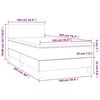 vidaXL Sommier &agrave; lattes de lit avec matelas Vert fonc&eacute; 100x200 cm