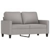 vidaXL Ensemble de canap&eacute;s 3 pcs avec coussins Gris clair Tissu
