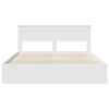 vidaXL Cadre de lit Blanc 180 x 200 cm Bois de pin massif