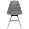 vidaXL Chaises &agrave; manger lot de 6 gris PP