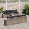 vidaXL Ensemble de Canap&eacute;s avec coussin 7 pcs Gris polyrotin