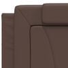 vidaXL Coussin de t&ecirc;te de lit Viana marron 200 cm similicuir