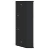 vidaXL Armoire de bain &agrave; miroir d'angle noir 30x24x60 cm