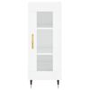 vidaXL Buffet haut Blanc brillant 34,5x34x180 cm Bois d'ing&eacute;nierie