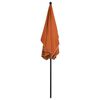 vidaXL Parasol de jardin avec m&acirc;t 210x140 cm Terre cuite