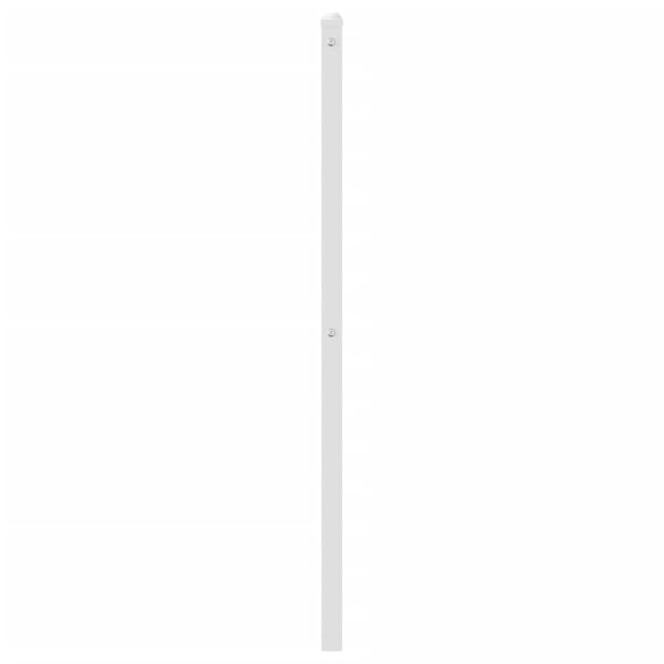 vidaXL T&ecirc;te de lit de remplacement m&eacute;tal blanc 100 cm