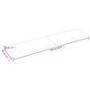 vidaXL Dessus de table marron clair bois ch&ecirc;ne massif trait&eacute;