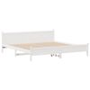vidaXL Cadre de lit sans matelas blanc 200x200 cm bois massif de pin