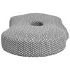 vidaXL Oreiller avec oreiller Gris 55 x 36 x 10 cm Polyester