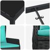 vidaXL Ensemble de salle &agrave; manger pour jardin 7 pcs Noir Poly rotin